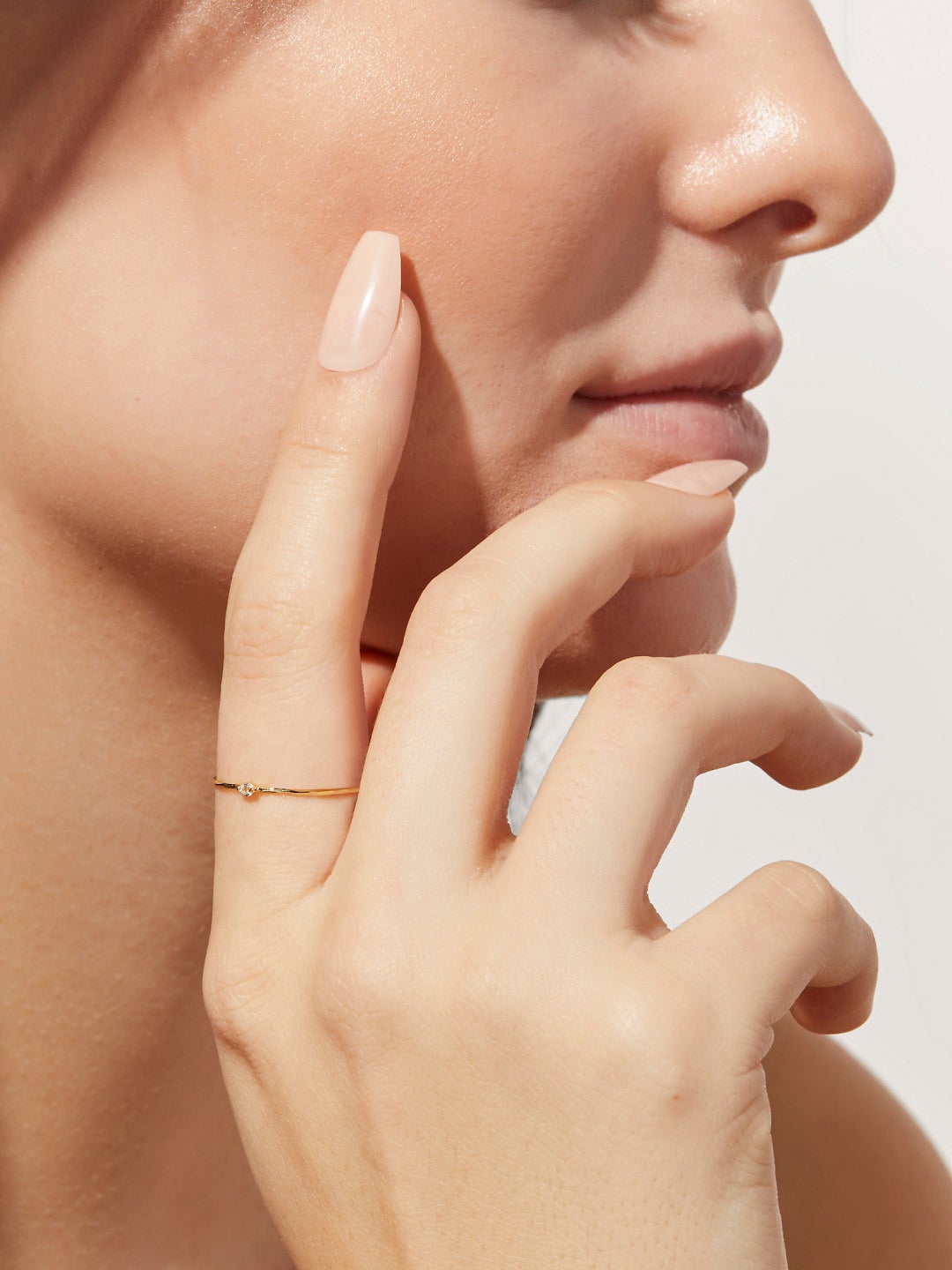 Ana Luisa Jewelry Rings Thin Bands Stone Ring Sierra Silver