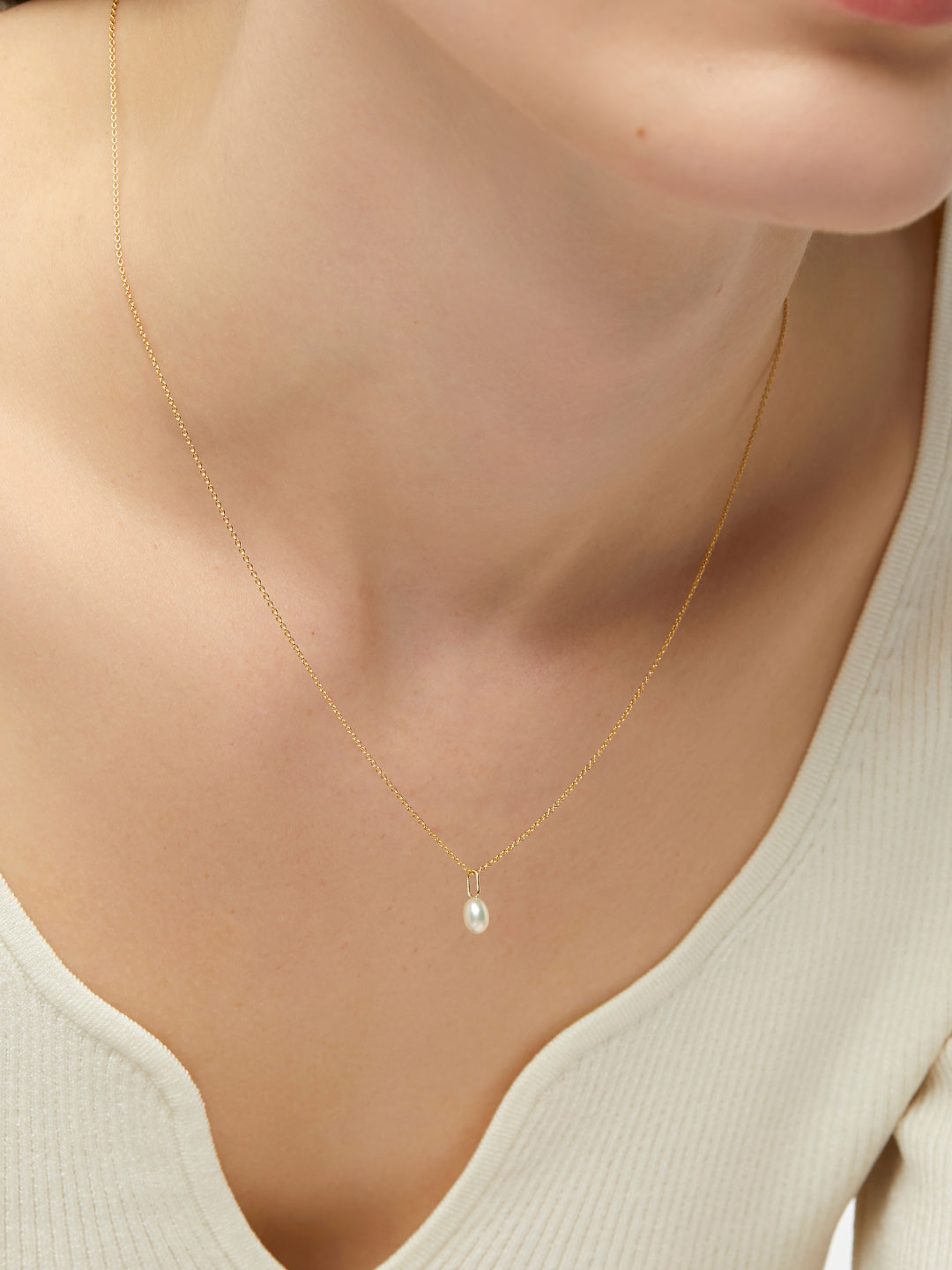 Ana Luisa Jewelry Charm Gold Pendant Gold Pearl Charm Solid Gold