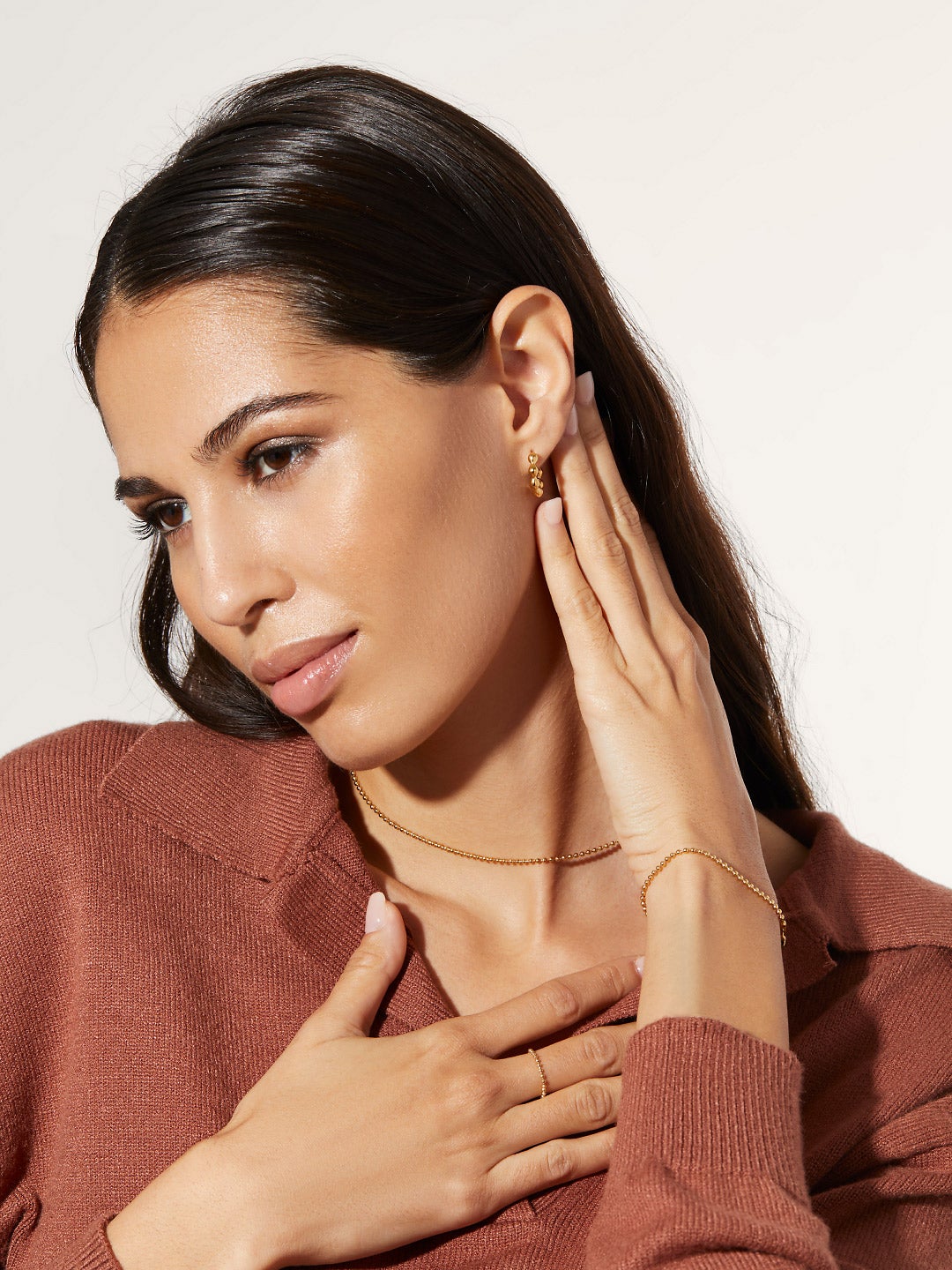 Ana Luisa Jewelry Earrings Small Hoops Mini Hoop Earrings Bubble Small Stainless Steel