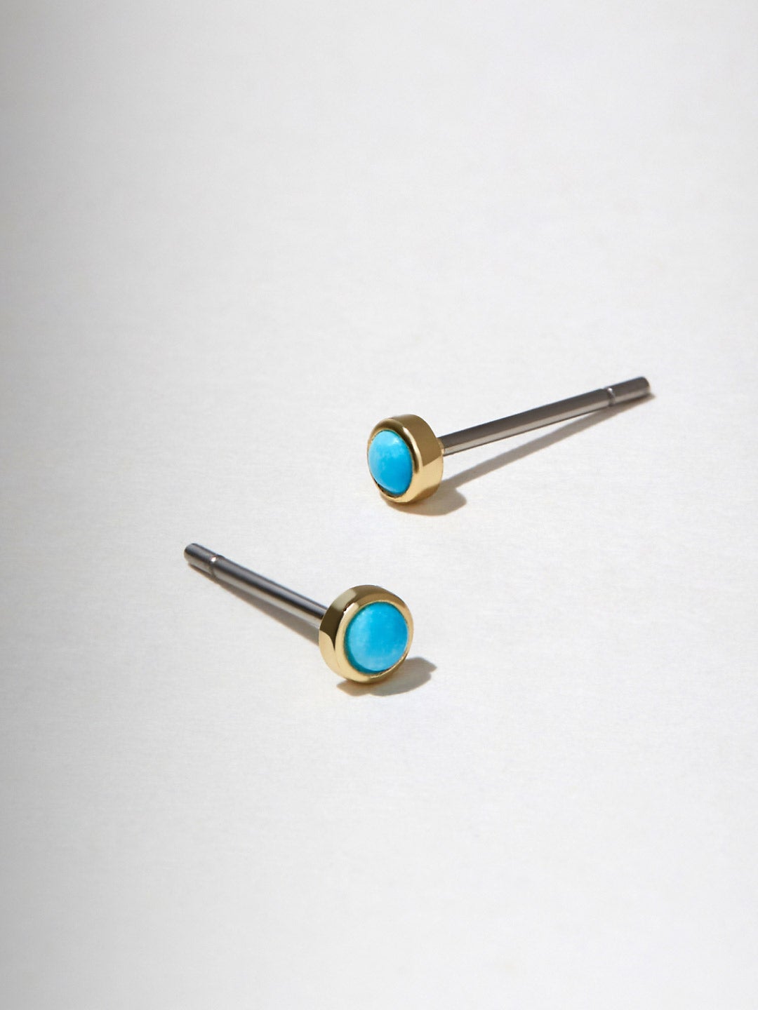 Ana Luisa Jewelry Earring Stud Turquoise Stud Earrings Leon Turquoise Silver