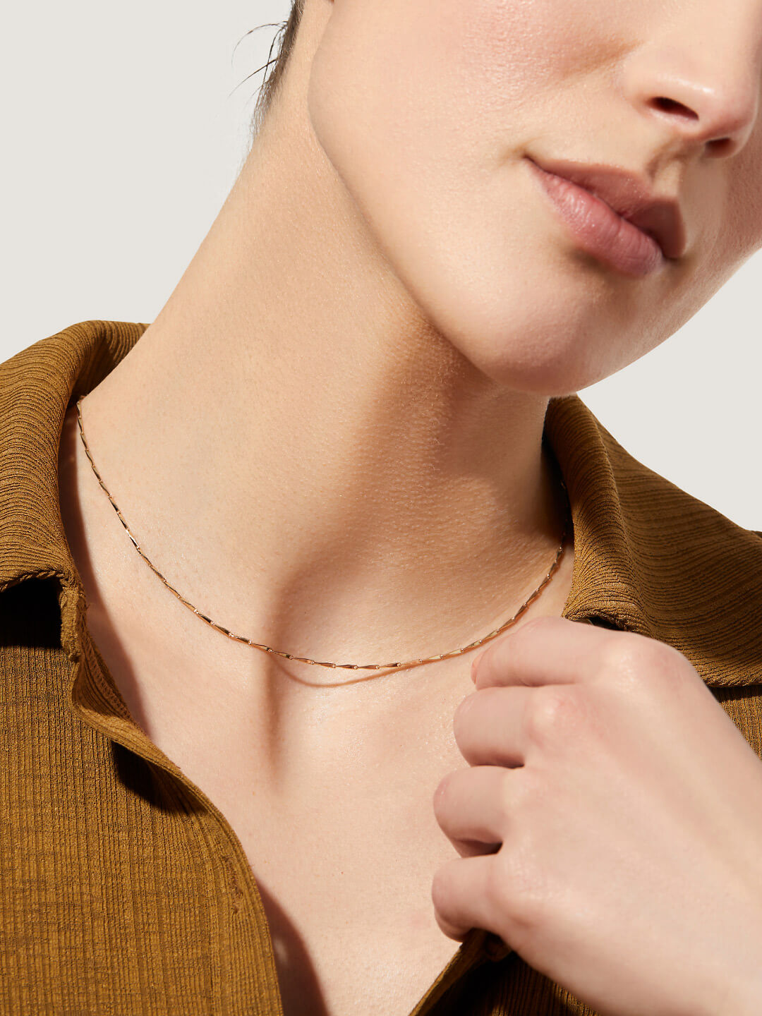 Ana Luisa Jewelry Necklaces Light Chains Gold Bead Necklace Maria Gold