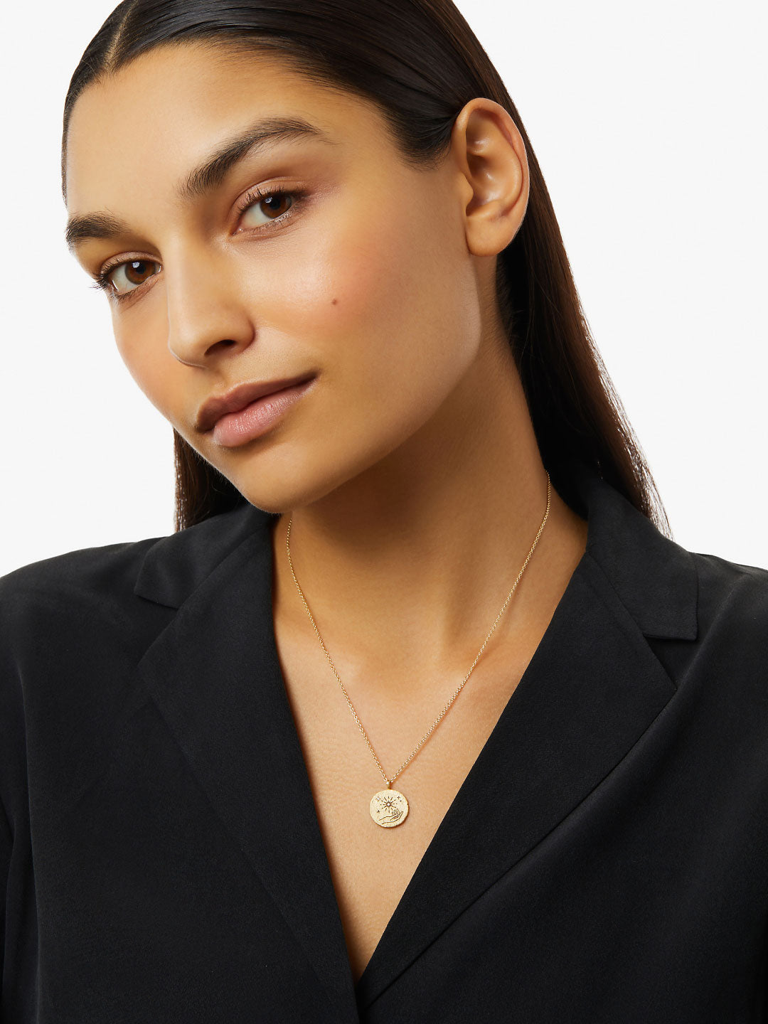 Ana Luisa Jewelry Necklaces Pendants Gold Coin Necklace Light Pendant Gold