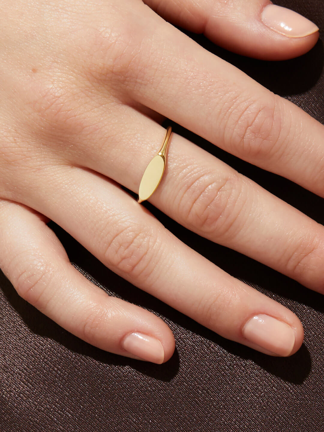 Ana Luisa Jewelry Rings Statement Rings Gold Signet Ring Audrey Silver