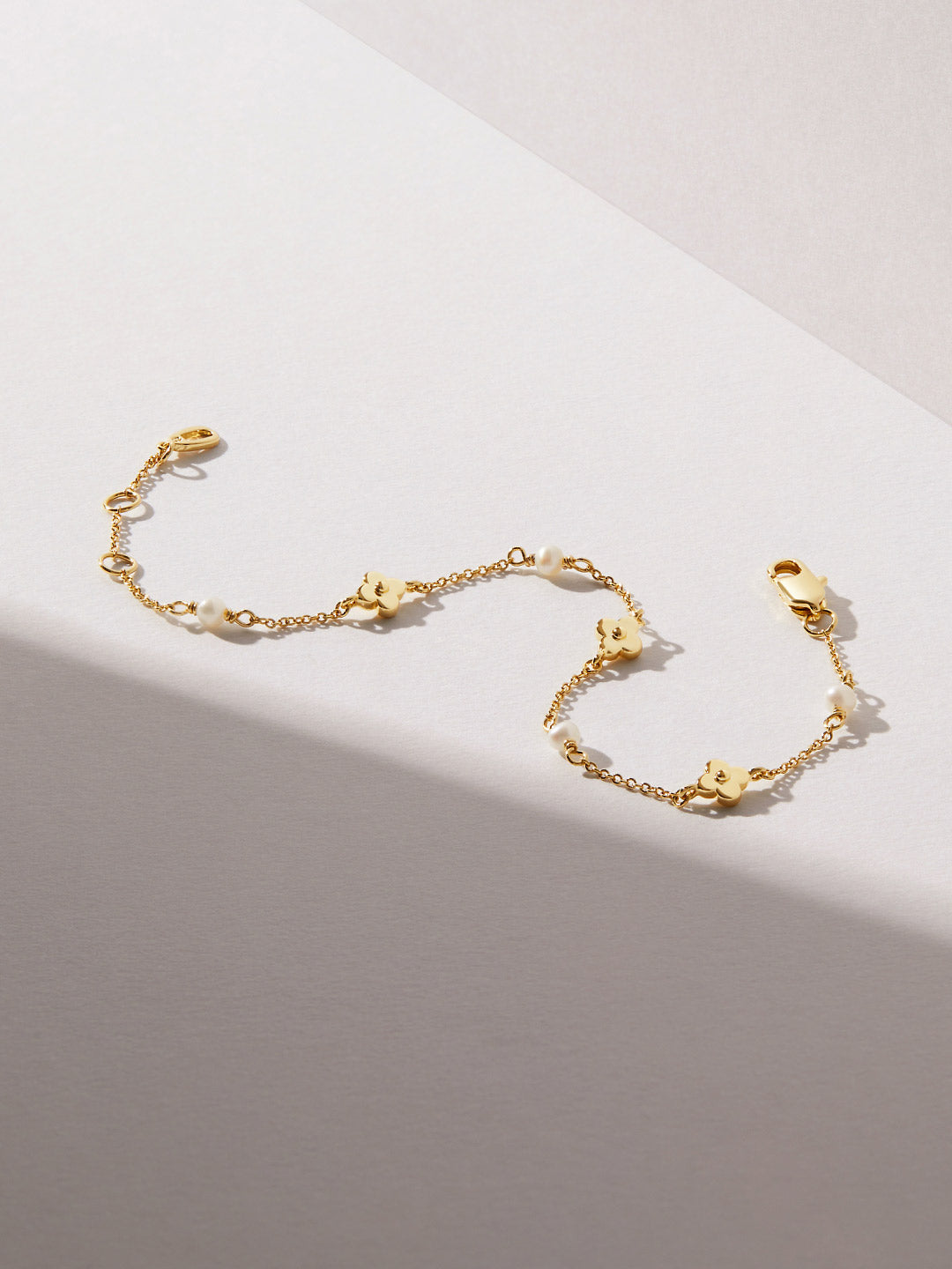 Ana Luisa Jewelry Bracelets Light Chains Flower Bracelet Hannah Bracelet Gold