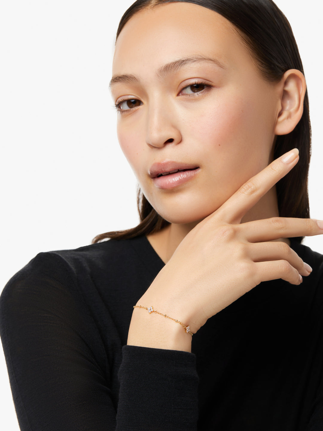 Ana Luisa Jewelry Bracelets Light Chains Flower Bracelet Lucy Gold