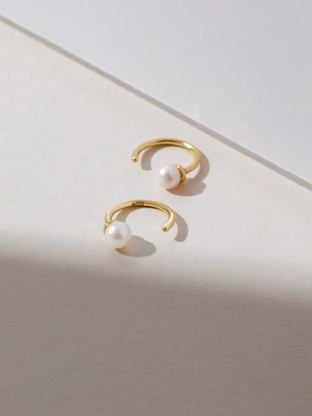 Ana Luisa Jewelry Earring Huggie Mini Pearl Earrings Cassie Pearl Gold