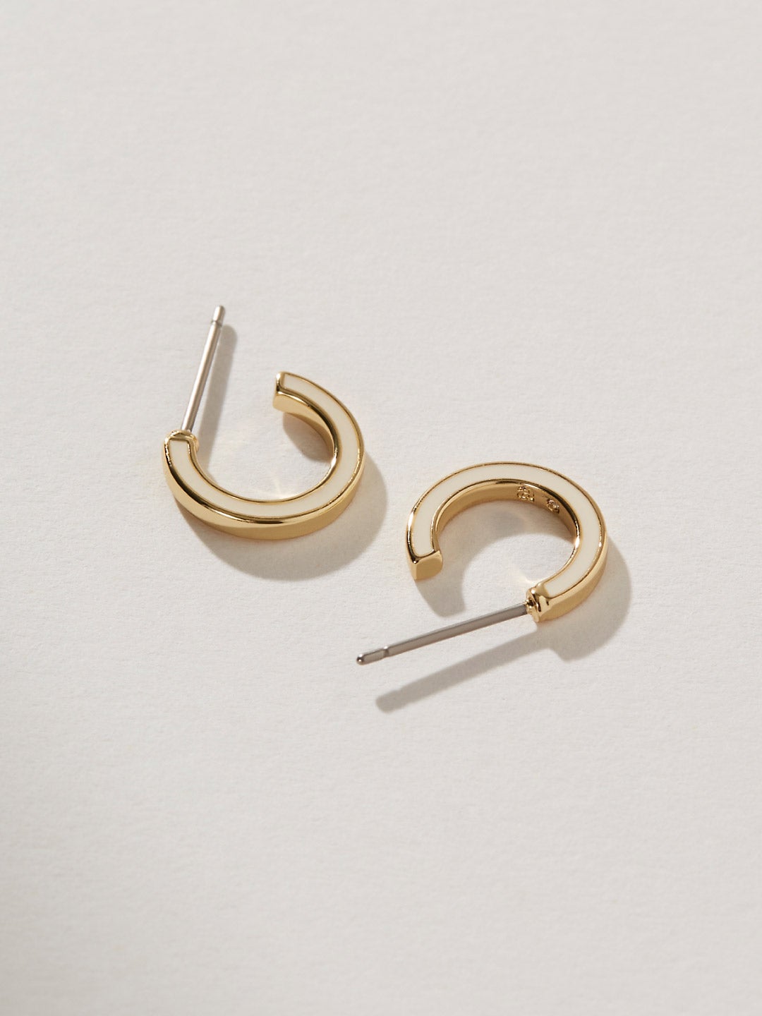 Ana Luisa Jewelry Earring Small Hoops Mini Hoop Earrings Cori White Gold