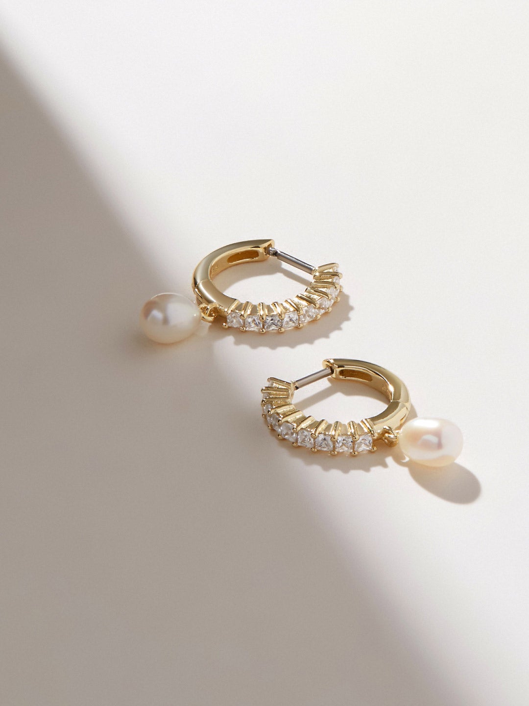 Ana Luisa Jewelry Earring Small Hoops Pearl Hoop Earrings Monet Silver