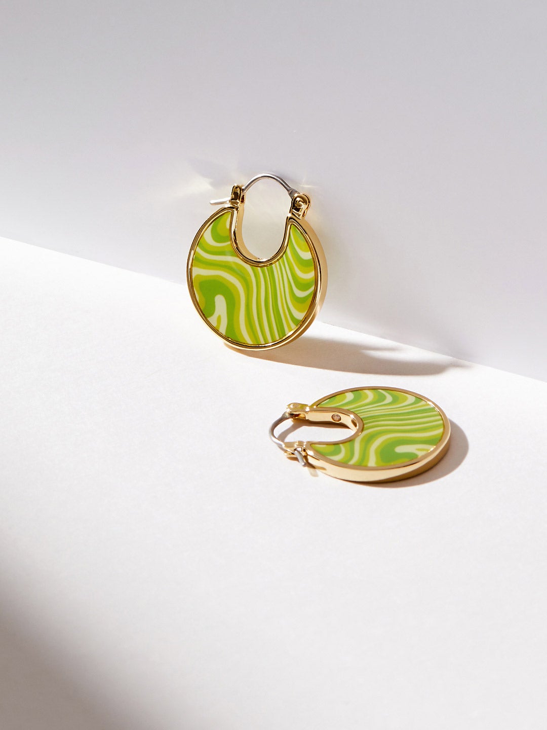 Ana Luisa Jewelry Earring Statement Earrings Hana Liquid Green Gold