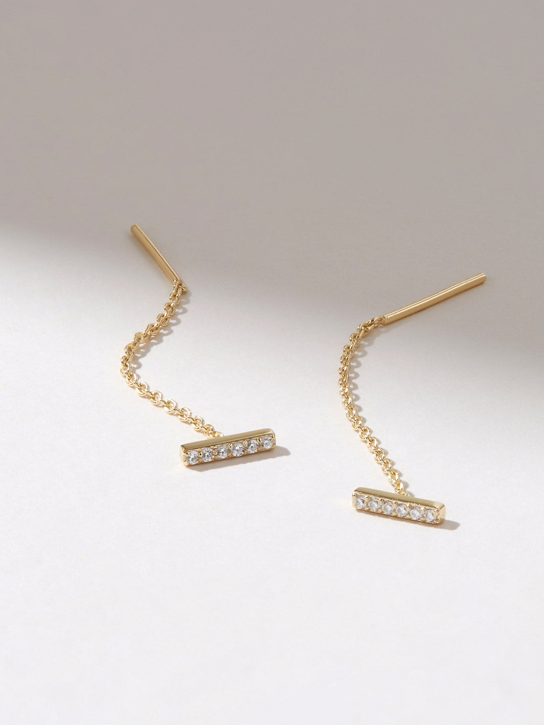 Ana Luisa Jewelry Earring Statement Threader Earrings Lilou Silver