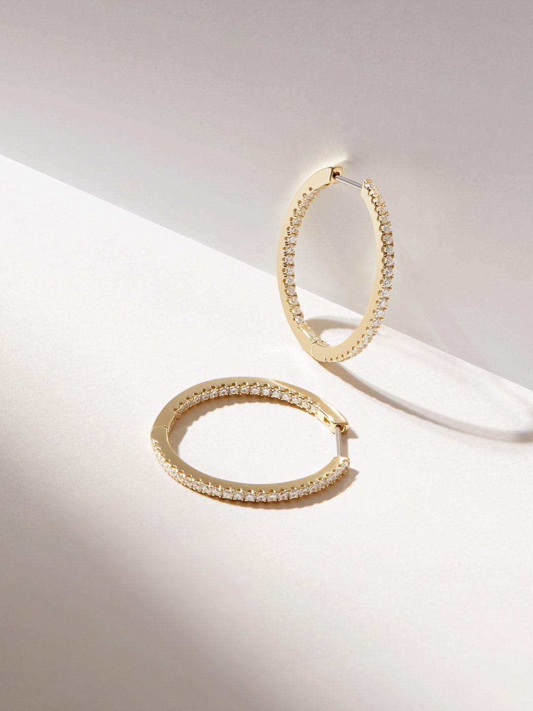 Ana Luisa Jewelry Earrings Small Hoops Pave Hoop Earrings Reverso Silver