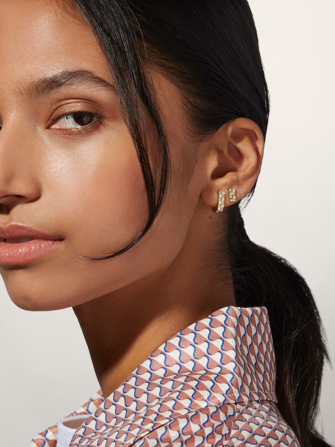 Ana Luisa Jewelry Earrings Stud Earrings Semi Hoop Earrings Ori Gold