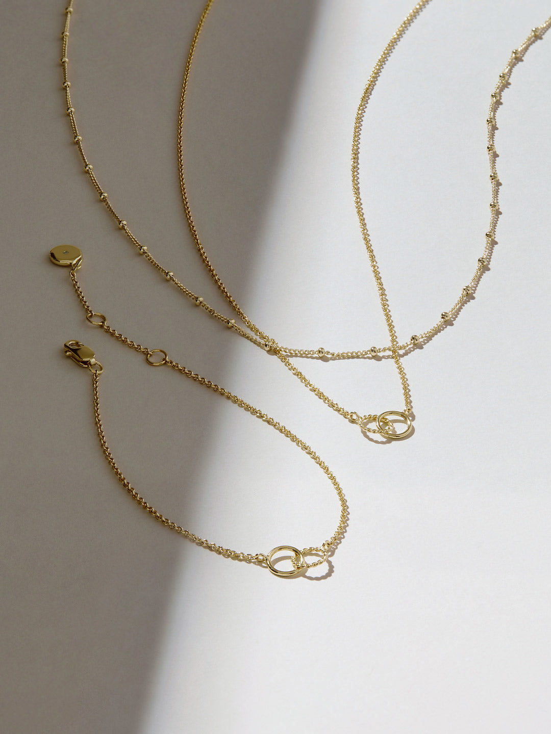 Ana Luisa Jewelry Necklace Bracelet Stud Delicate Layers Bundle Silver