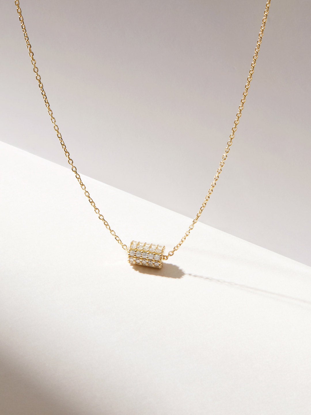 Ana Luisa Jewelry Necklaces Pendants Pave Bead Necklace Madeline Silver