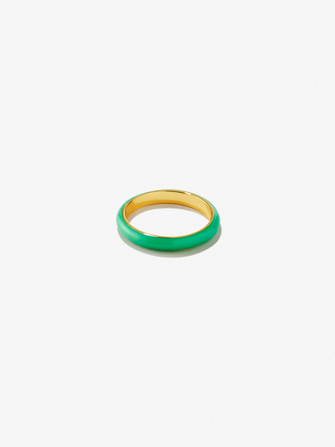 Ana Luisa Jewelry Rings Medium Bands Gold Band Ring Glow Tesla Gold
