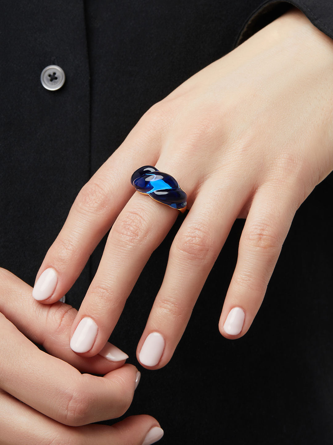 Ana Luisa Jewelry Rings Statement Rings Glass Ring Faye Gold