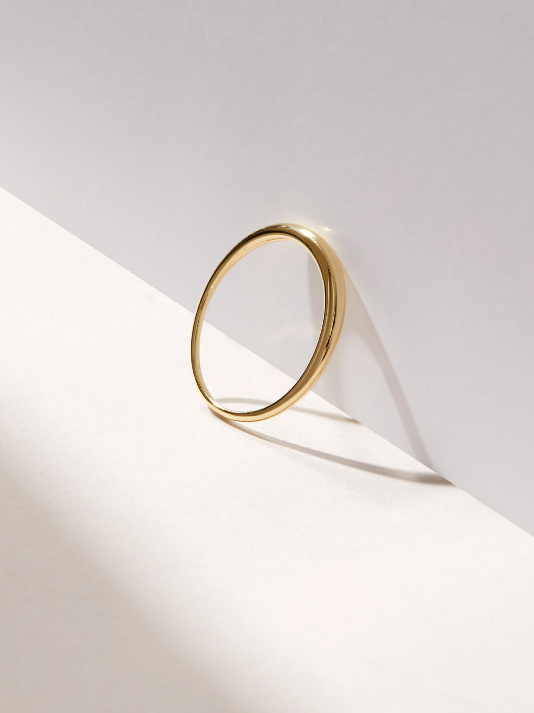 Ana Luisa Jewelry Rings Thin Band Ring Gold Dome Ring Jones Silver