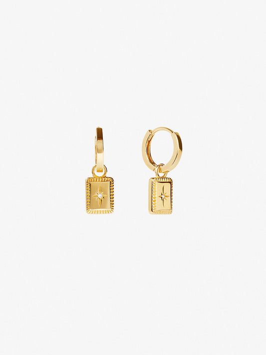 Ana Luisa Earrings Studs Earrings Talisman Huggie Hoops Cruz Gold