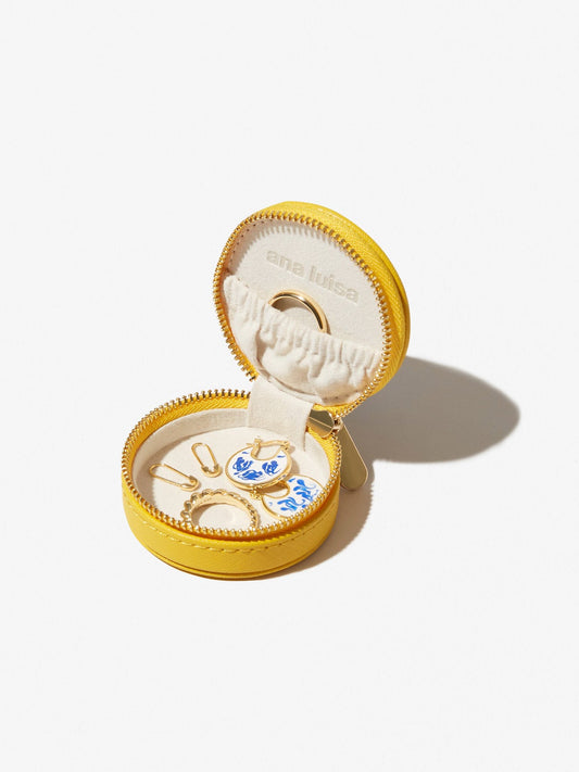 Ana Luisa Jewelry Accessories Storage Travel Jewelry Case Mini Mini Jewelry Case Yellow
