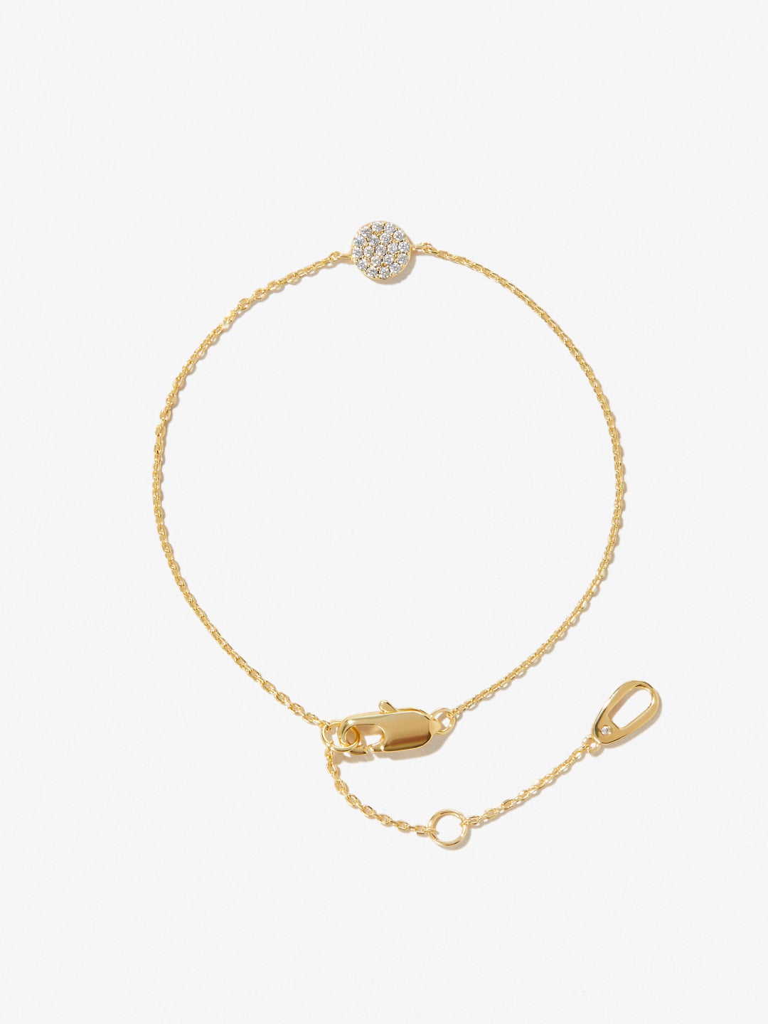 Ana Luisa Jewelry Bracelet  Chain Bracelet Pave Disc Bracelet Jenna Gold