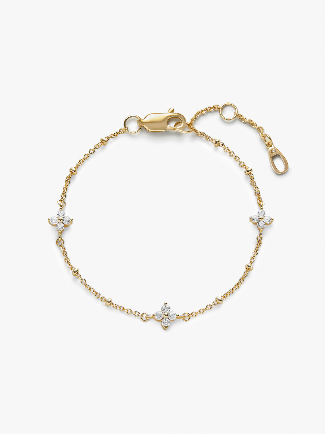 Ana Luisa Jewelry Bracelets Light Chains Flower Bracelet Lucy Gold
