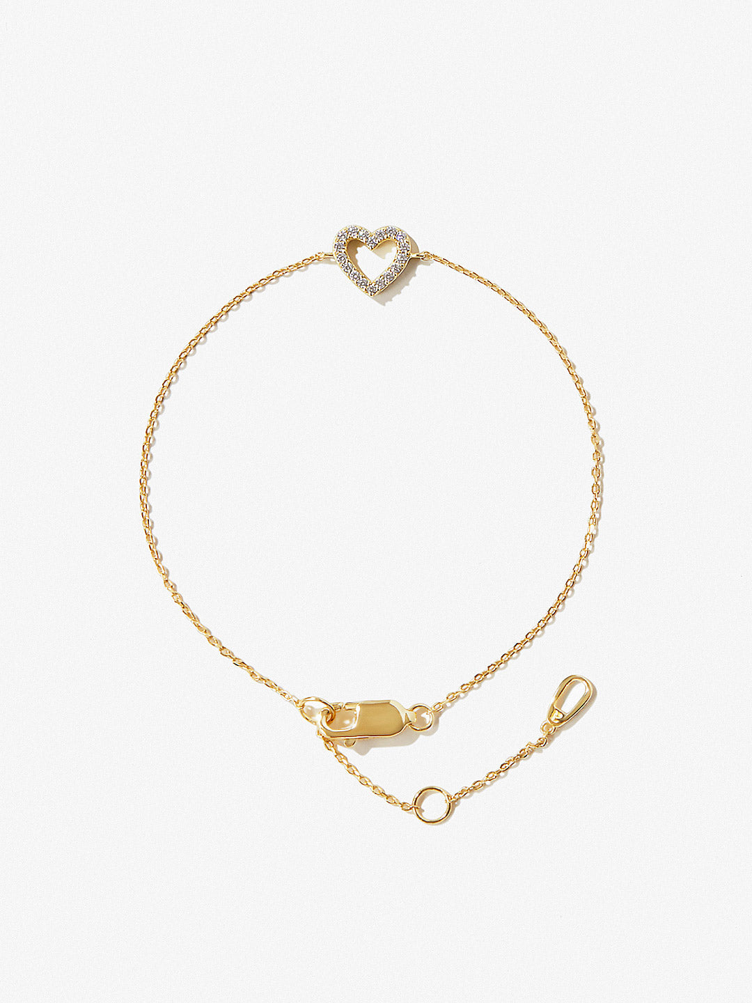 Ana Luisa Jewelry Bracelets Light Chains Heart Bracelet Shinzo Silver