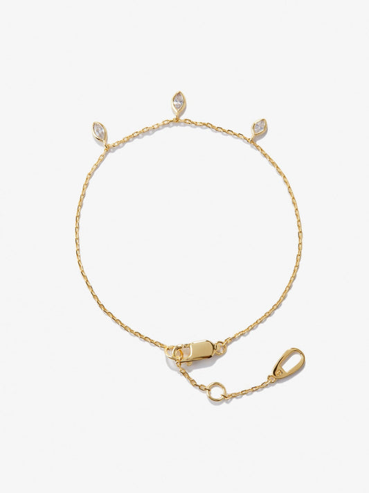Ana Luisa Jewelry Bracelets Medium Chains Gold Charm Bracelet Rani Silver