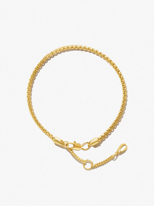 Ana Luisa Jewelry Bracelets Medium Chains Soft Box Chain Bracelet Danay Gold