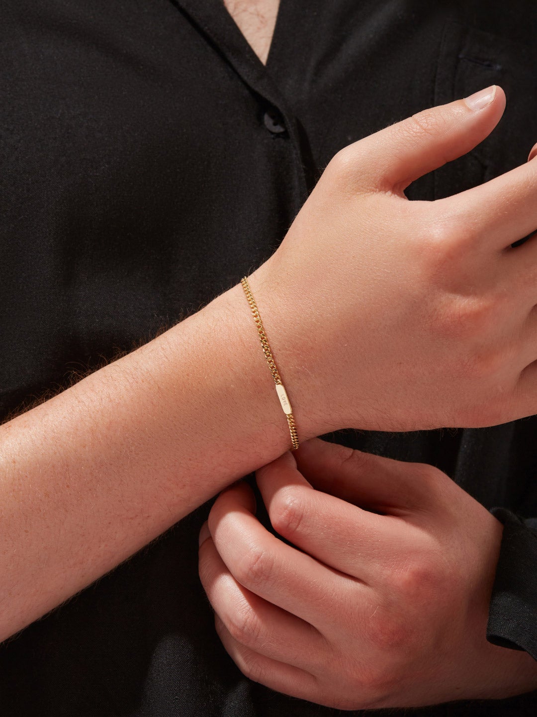 Ana Luisa Jewelry Chain Bracelet Engravable Id Bracelet Id Bold Bracelet Silver