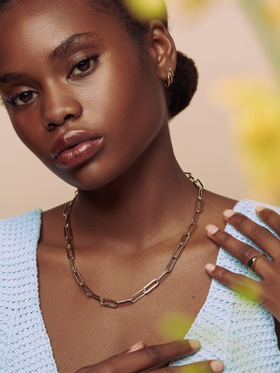 Ana Luisa Jewelry Chain Necklace Gold Link Necklace Blake Gold