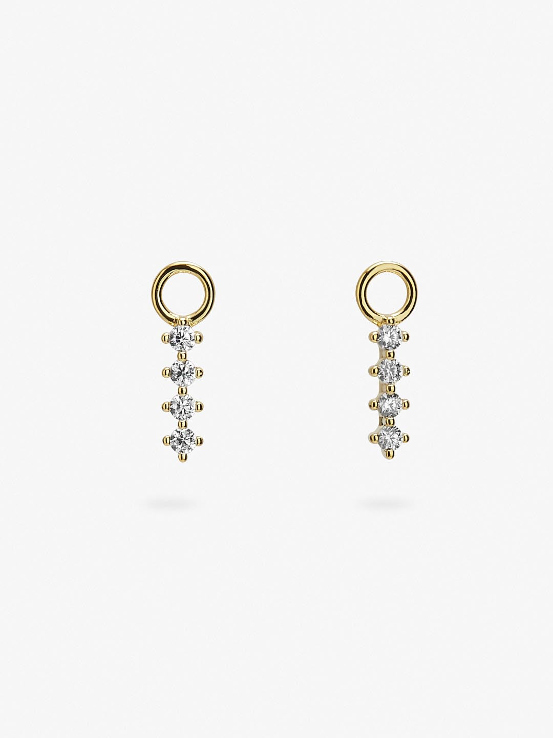 Ana Luisa Jewelry Charms Earring Charms Pave Bar Charms Gold