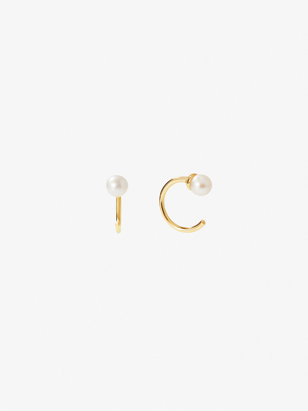 Ana Luisa Jewelry Earring Huggie Mini Pearl Earrings Cassie Pearl Gold