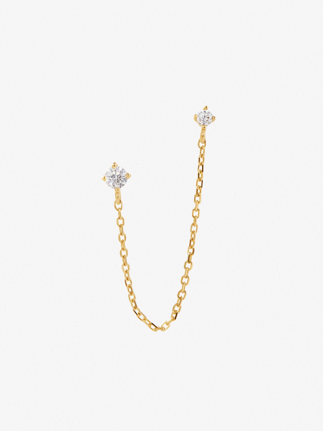 Ana Luisa Jewelry Earring Small Hoops Chain Earring Belle Silver