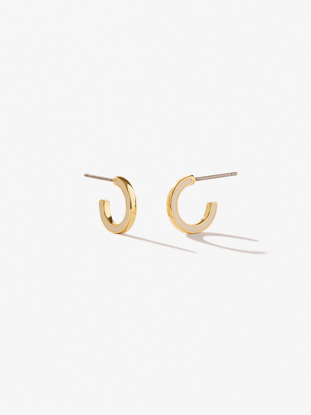 Ana Luisa Jewelry Earring Small Hoops Mini Hoop Earrings Cori White Gold