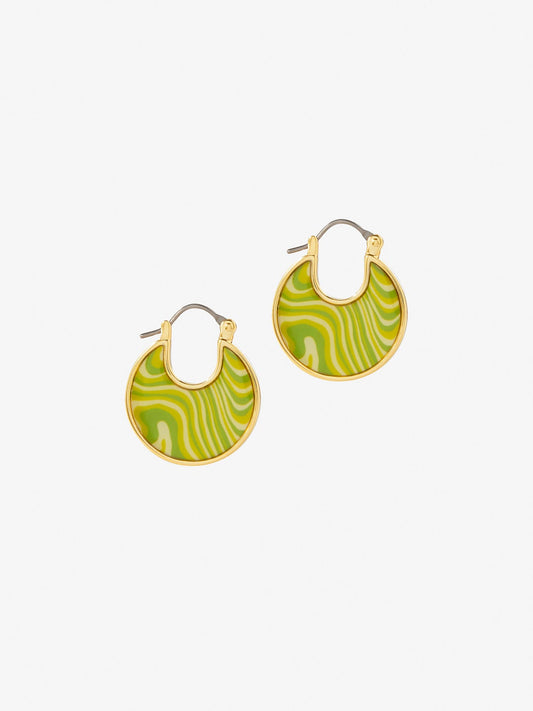Ana Luisa Jewelry Earring Statement Earrings Hana Liquid Green Gold