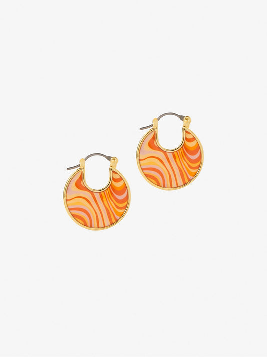 Ana Luisa Jewelry Earring Statement Earrings Hana Liquid Orange Gold