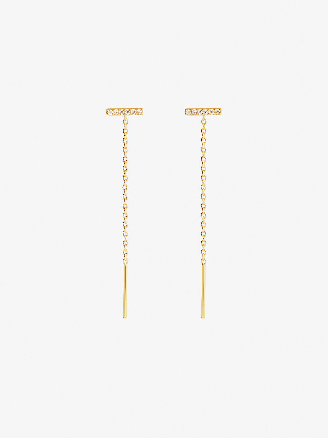 Ana Luisa Jewelry Earring Statement Threader Earrings Lilou Silver