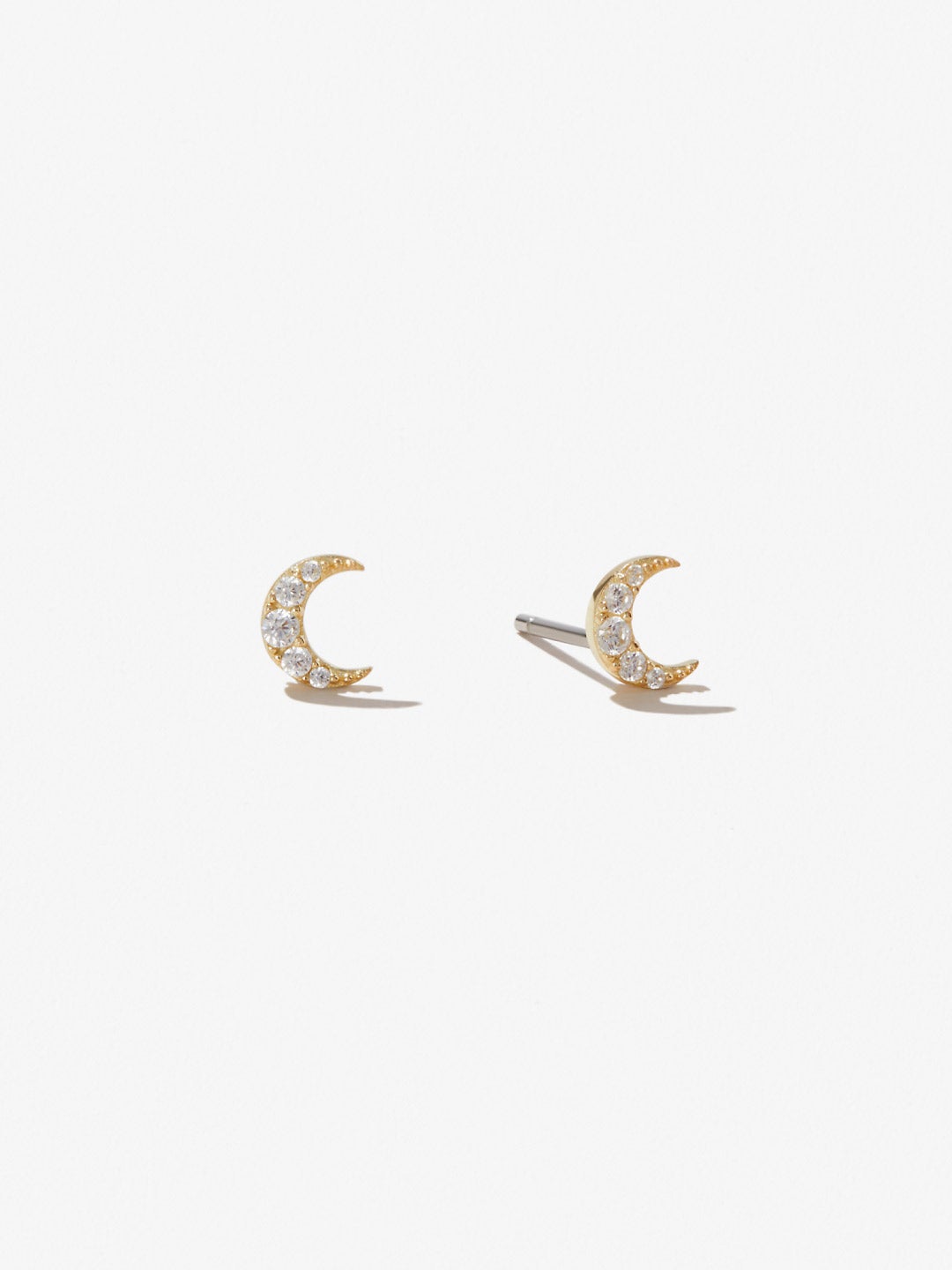 Ana Luisa Jewelry Earrings Studs Crescent Moon Earrings Lune Silver