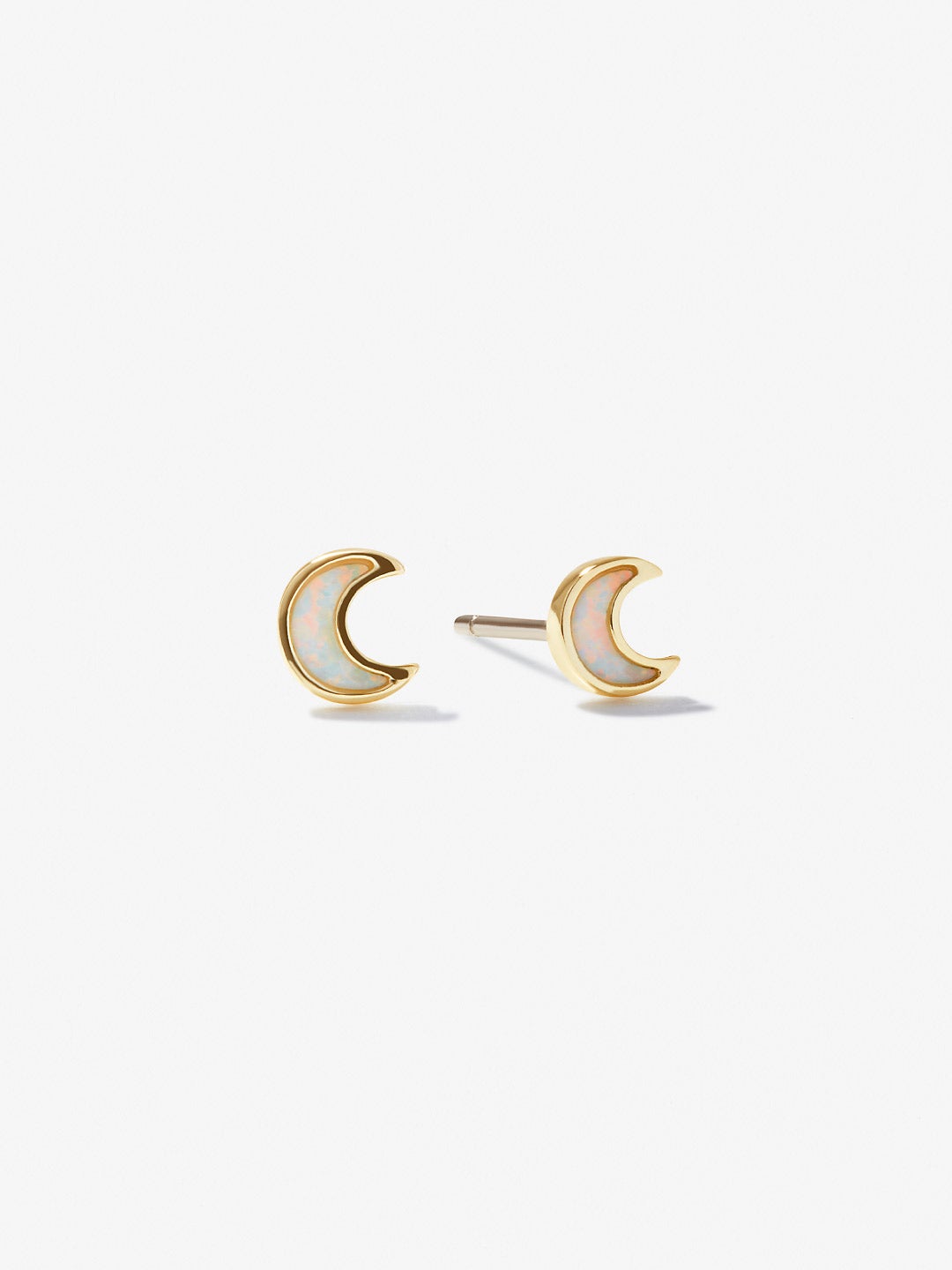 Ana Luisa Jewelry Earring Stud Opal Stud Earrings Crescent Opal Silver
