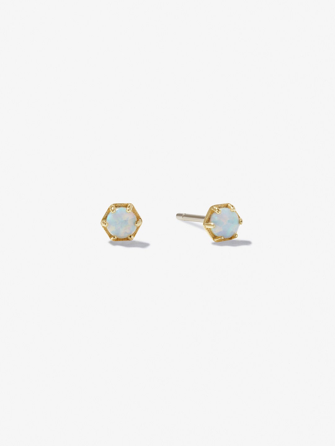 Ana Luisa Jewelry Earring Stud Opal Stud Earrings Halle Opal Silver
