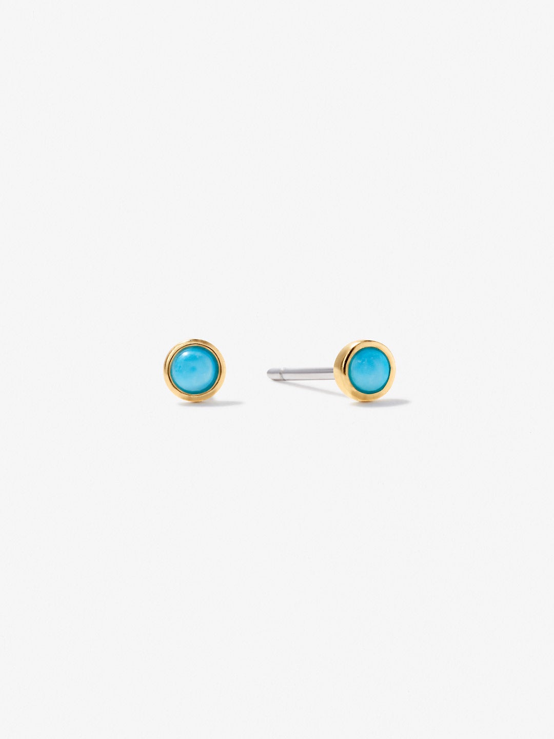 Ana Luisa Jewelry Earring Stud Turquoise Stud Earrings Leon Turquoise Silver