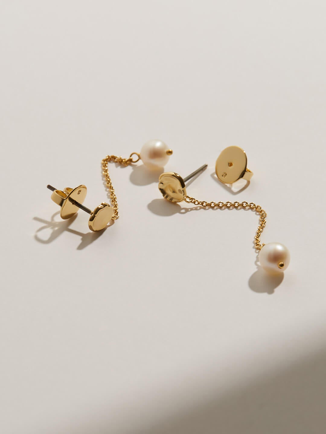 Ana Luisa Jewelry Earrings Chain Drop Pearl Earrings  Ostrica Gold