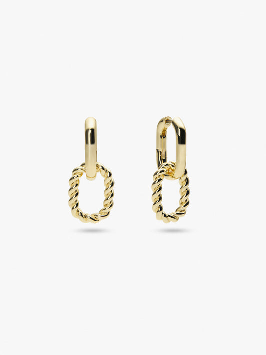 Ana Luisa Jewelry Earrings Drop Double Hoop Earrings Ashley Gold