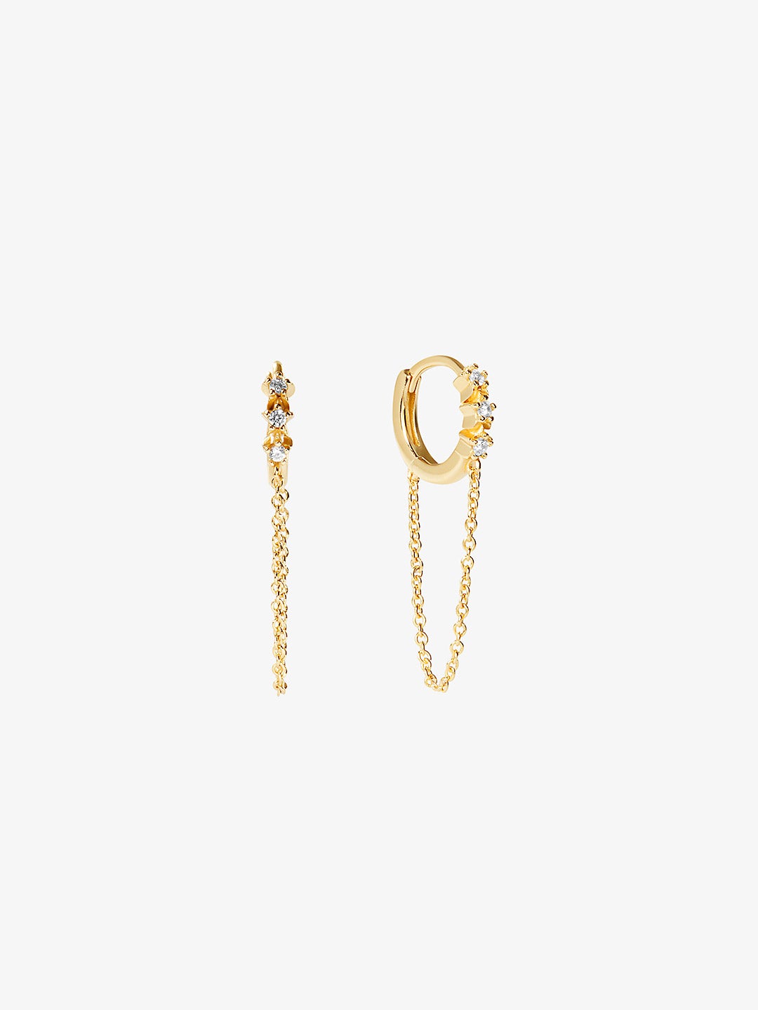 Ana Luisa Jewelry Earrings Drop Earrings Chain Earrings Sparkle Silver