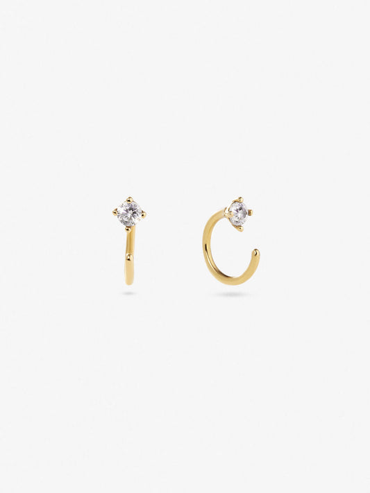 Ana Luisa Jewelry Earrings Hoop Earrings Cubic Zirconia Hoop Earrings Cassie Silver