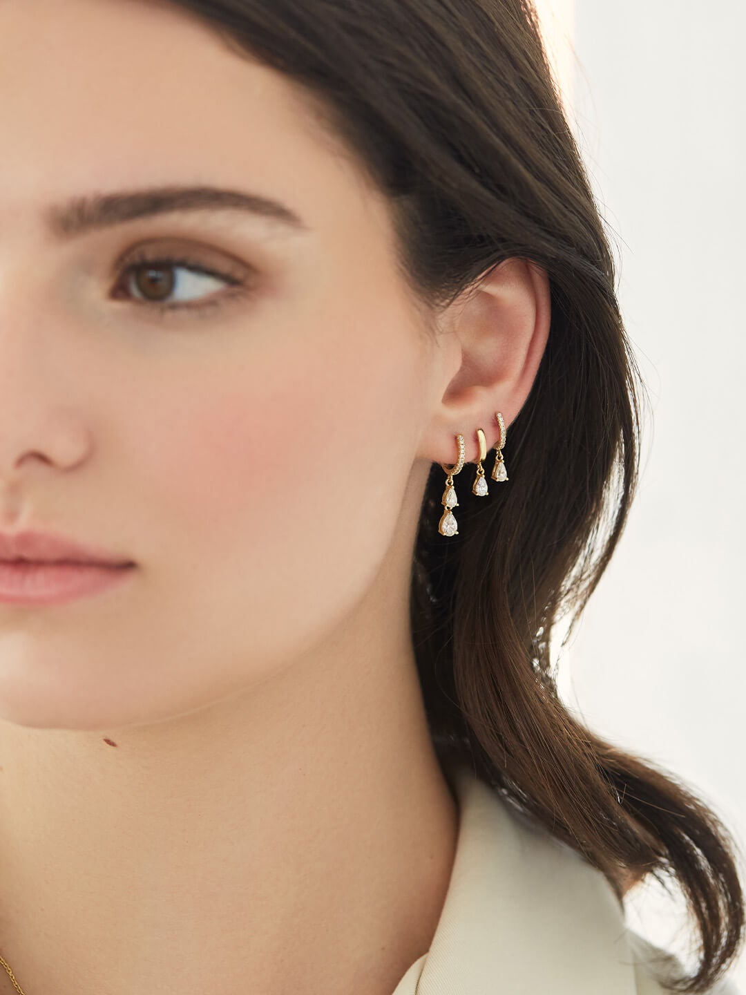 Ana Luisa Jewelry Earrings Hoop Earrings Delicate Mini Huggie Hoops Elise Mini Gold