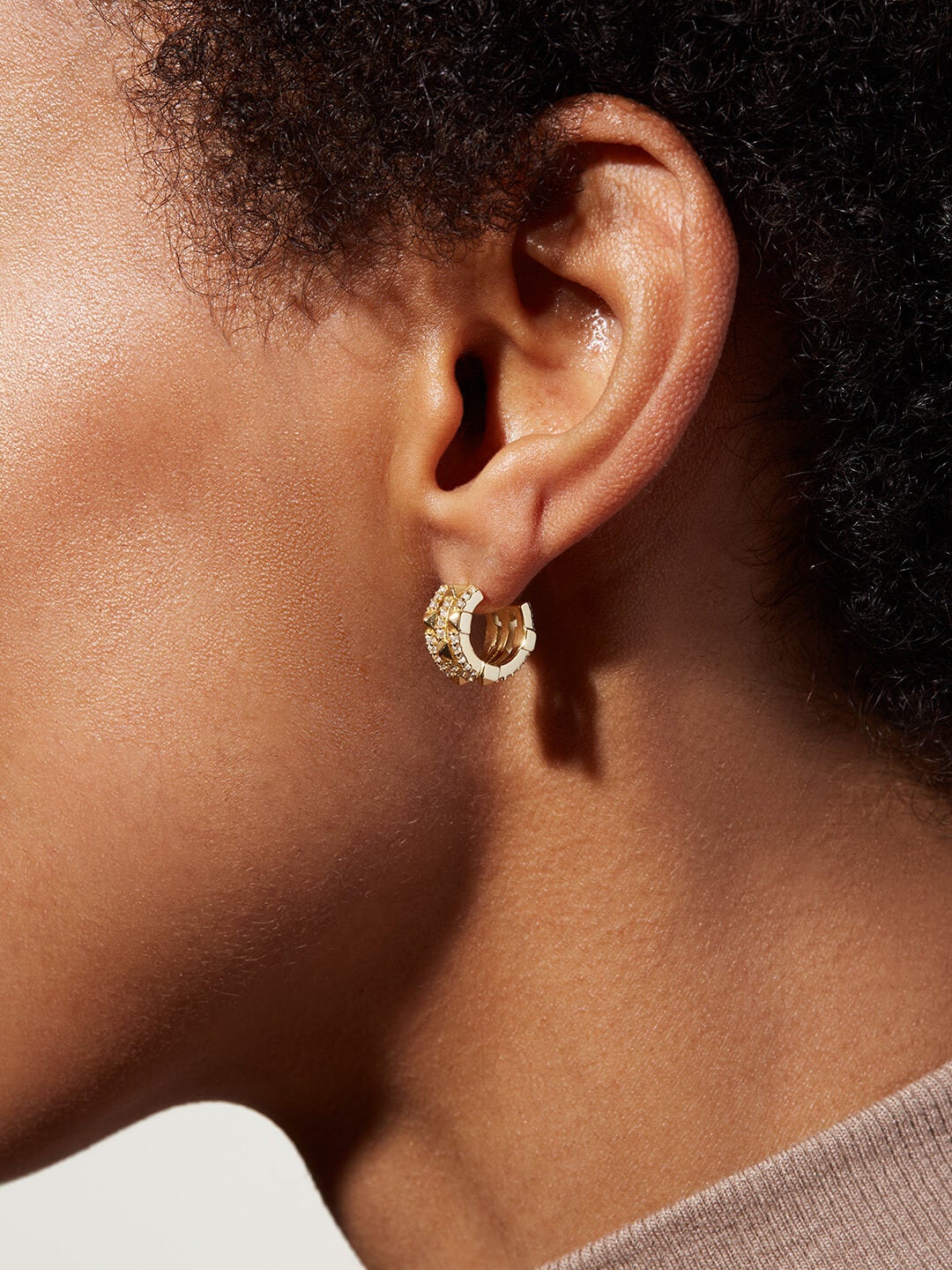 Ana Luisa Jewelry Earrings Hoop Earrings Rivet Hoop Earrings Catherine Silver