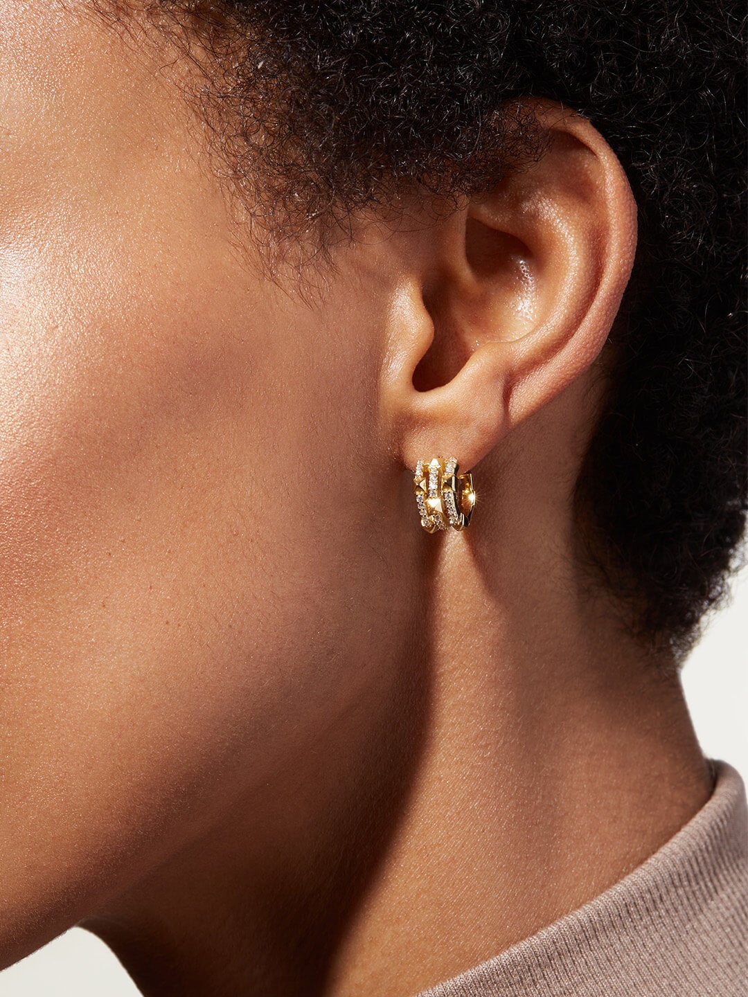Ana Luisa Jewelry Earrings Hoop Earrings Rivet Hoop Earrings Catherine Silver