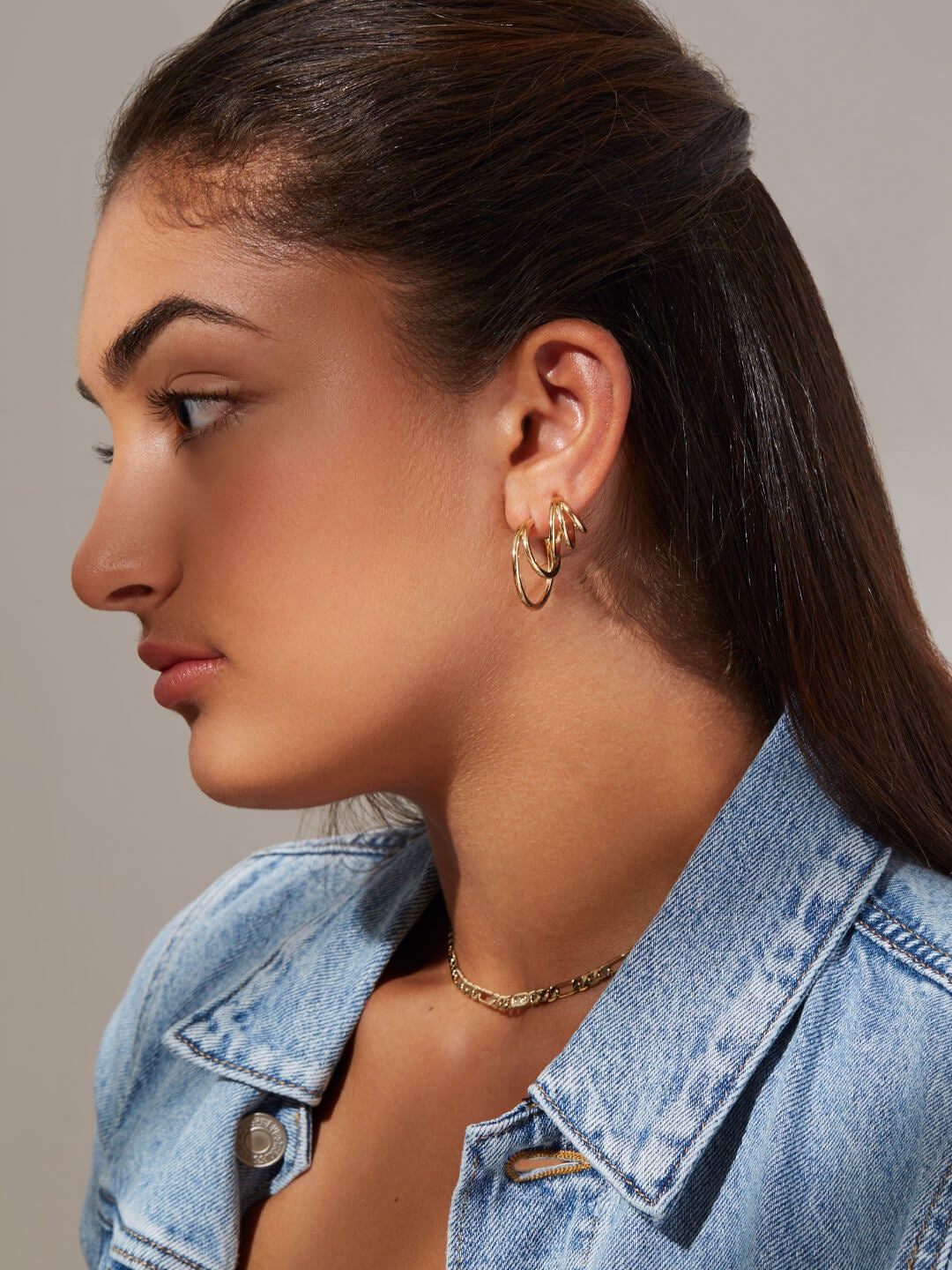 Ana Luisa Jewelry Earrings Hoop Earrings Triple Hoops  Scarlett Triple Silver