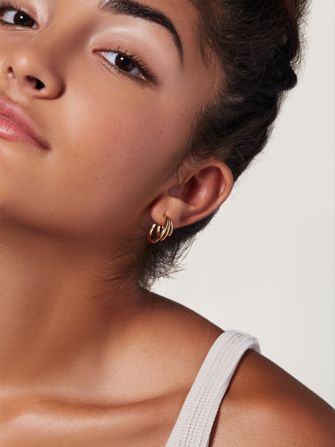 Ana Luisa Jewelry Earrings Hoop Earrings Triple Hoops  Scarlett Triple Gold